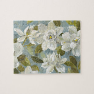 Quebra-cabeça Gardenias no azul da ardósia