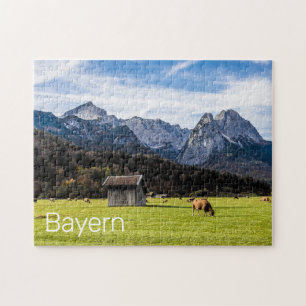 Quebra-cabeça Garmisch Partenkirchen Alps Bavaria Alemanha