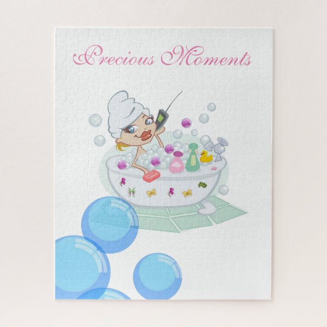 Quebra-cabeça Garota Banheira Banheira Banheira Pa (Vertical)