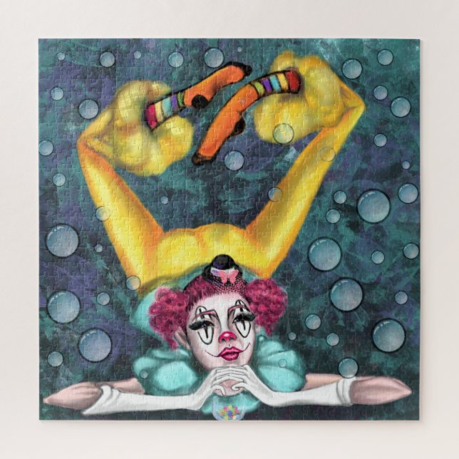 Quebra-cabeça Garota do Acrobat - Artistas do Circo - Pintura (Vertical)