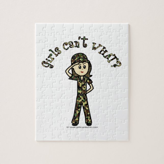 Quebra-cabeça Garota do Exército das Mulheres (Vertical)