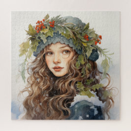 Quebra-cabeça Garota Festiva