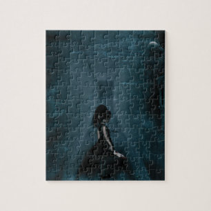 Quebra-cabeça Garota Gótica Tormentada