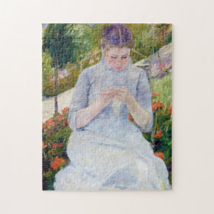 Quebra-cabeça Garota no jardim, Mary Cassatt