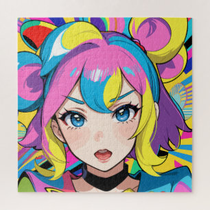 Quebra-cabeça Garota pop do anime