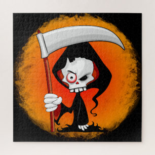 Quebra-cabeça Garrafa de Água de Cartoon do Grim Reaper