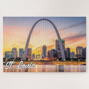 Quebra-cabeça Gateway Arch, Rua Louis, Missouri, EUA