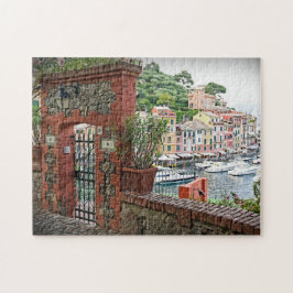 Quebra-cabeça Gateway to Portofino, Itália - 11x14 - 252 pc