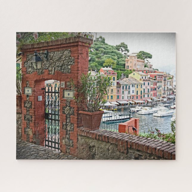 Quebra-cabeça Gateway to Portofino, Itália - 16x20 - 520 pcs (Horizontal)