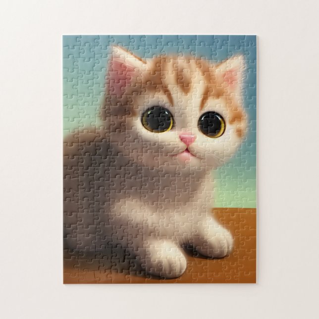 Quebra-cabeça Gatinho Adorável (Vertical)