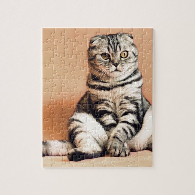 Quebra-cabeça Gatinho Bonito Desenterrado (Vertical)