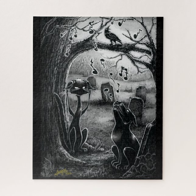 Quebra-cabeça Gatinho Boo, Crítico de Música (Vertical)