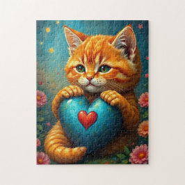 Quebra-cabeça Gatinho de amor