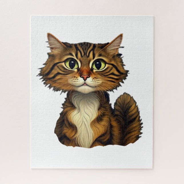 Quebra-cabeça Gatinho Feliz (Vertical)