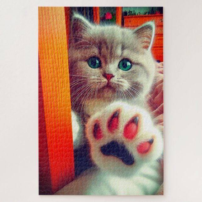 Quebra-cabeça Gatinho Gato (Vertical)