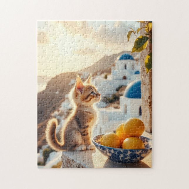 Quebra-cabeça gatinho na Itália (Vertical)