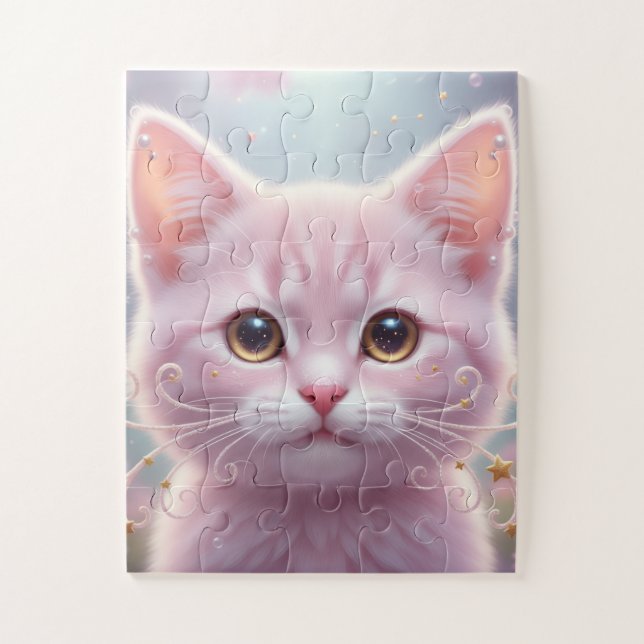 Quebra-cabeça Gatinho Perfeito -Caprichoso Fofo (Vertical)