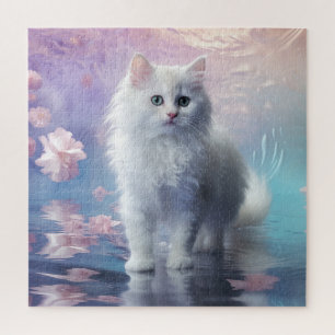 Quebra-cabeça Gatinho Persa Branco