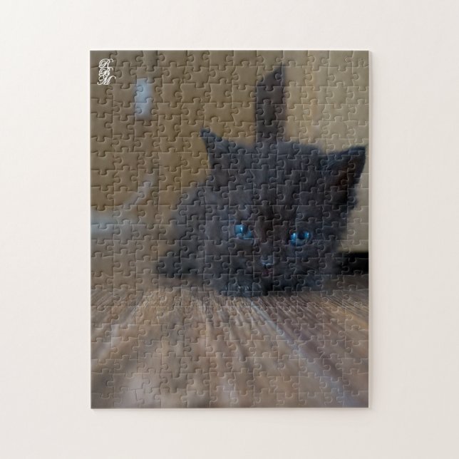 Quebra-cabeça Gatinho Preto (Vertical)