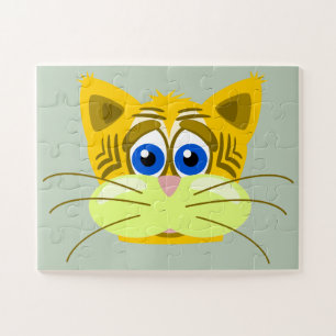 quebra-cabeça gatinho triste