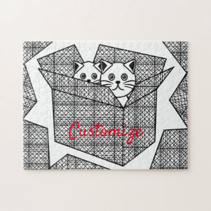 Quebra-cabeça Gatinhos em uma caixa Thunder_Cove