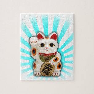 Quebra-cabeça Gato afortunado (Maneki-neko)