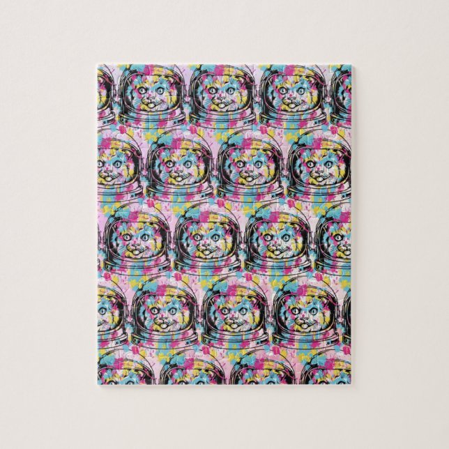 Quebra-cabeça Gato Astronauta (Vertical)
