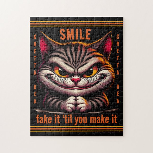 Quebra-cabeça Gato com atitude (Vertical)