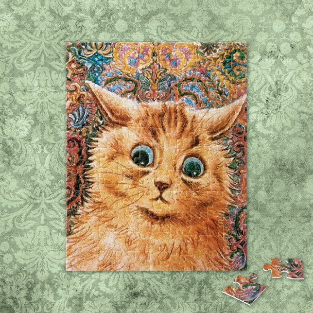 Quebra-cabeça Gato com Olhos Grandes Louis Wain (Criador carregado)