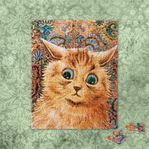 Quebra-cabeça Gato com Olhos Grandes por Louis Wain