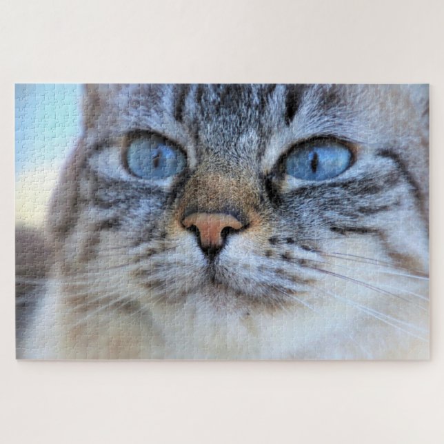 Quebra-cabeça Gato de cinza (Horizontal)