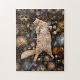 Quebra-cabeça Gato de Gatinho da Noite,