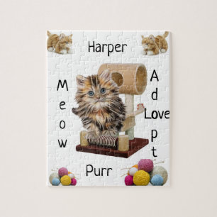 Quebra-cabeça Gato de Gato Condo Yarn Adote