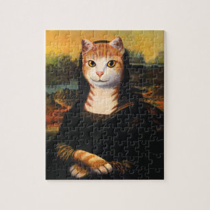 Quebra-cabeça Gato de Mona Lisa