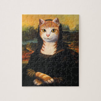 Quebra-cabeça Gato de Mona Lisa