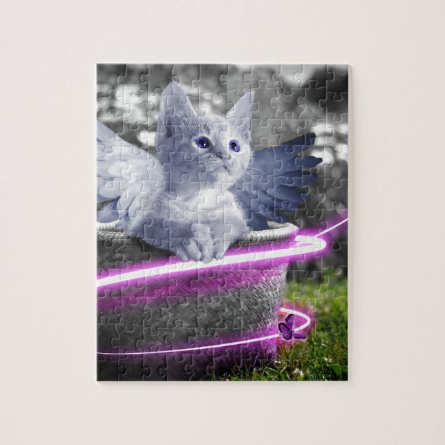 Quebra-cabeça gato-do-anjo (Vertical)