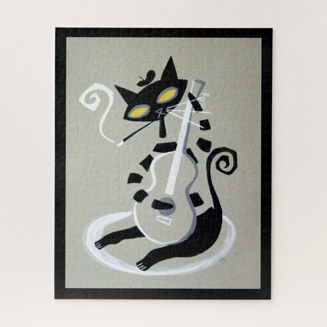 Quebra-cabeça gato-do-mato (Vertical)