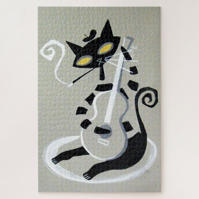 Quebra-cabeça gato-do-mato (Vertical)