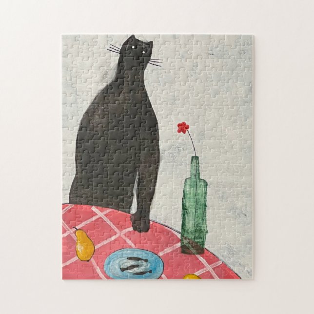 Quebra-cabeça Gato e peixe (Vertical)