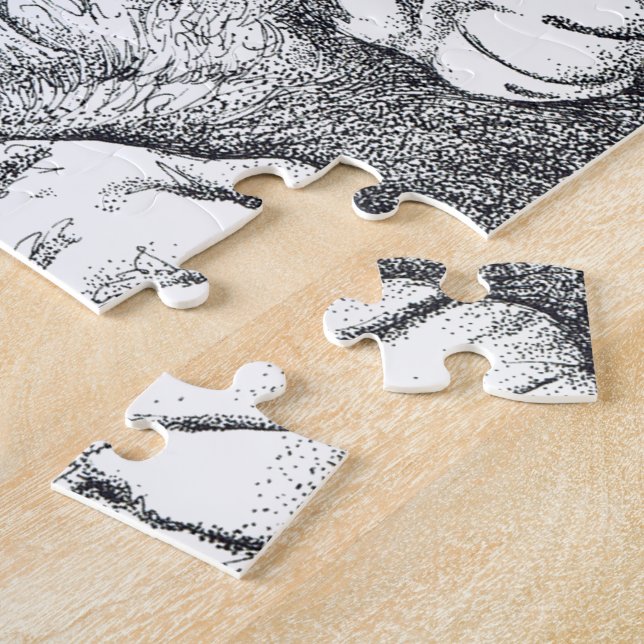 Quebra-cabeça Gato legal (Lateral)