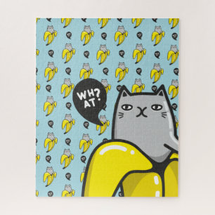 Quebra-cabeça Gato na banana