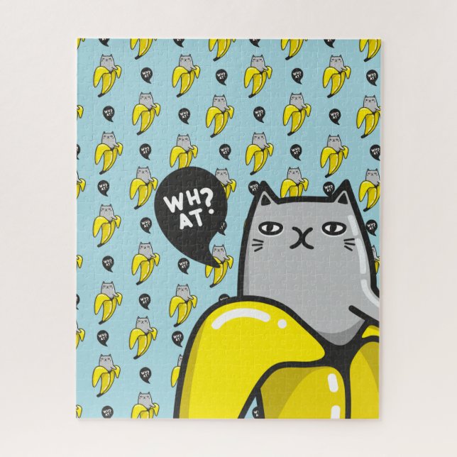 Quebra-cabeça Gato na banana (Vertical)
