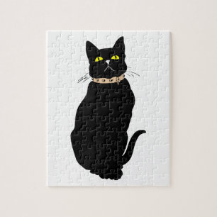 Quebra-cabeça Gato negro, ilustração animal