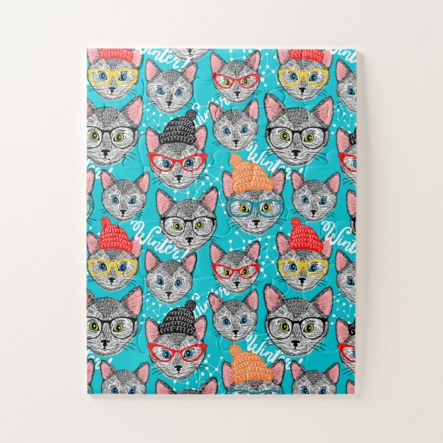Quebra-cabeça Gato no chapéu (Vertical)