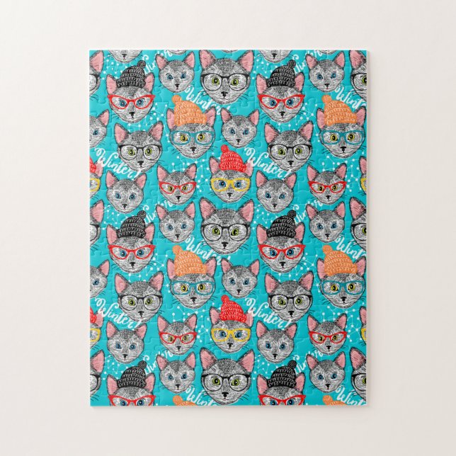 Quebra-cabeça Gato no chapéu (Vertical)