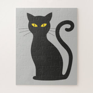 Quebra-cabeça Gato preto