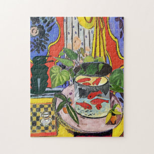 Quebra-cabeça Gato Preto com Peixe Dourado