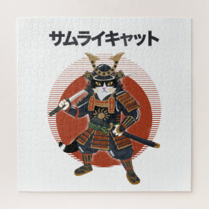 Quebra-cabeça Gato Samurai