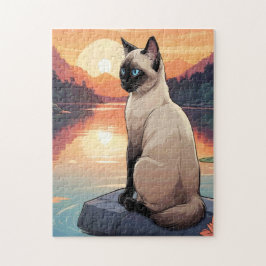 Quebra-cabeça Gato Siames