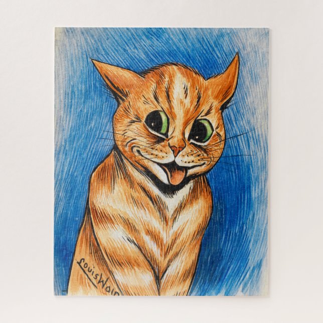 Quebra-cabeça Gato sorridente de Louis Wain (Vertical)